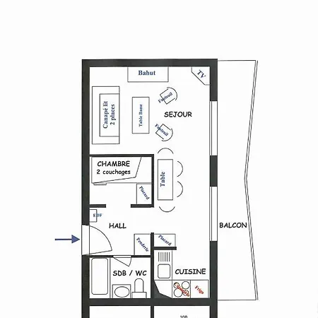2 Alpes-locations 4 Personnes Apartment Les Deux Alpes